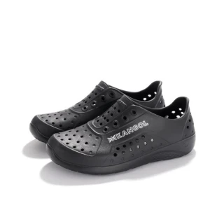 【KANGOL】英國袋鼠休閒輕量洞洞鞋(休閒鞋/免綁鞋帶/雨天必備/男女皆可)