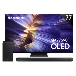 【Samsung 三星】77型 4K 144Hz OLED AI智慧顯示器 77S90F 壁掛安裝(QA77S90FAEXZW)