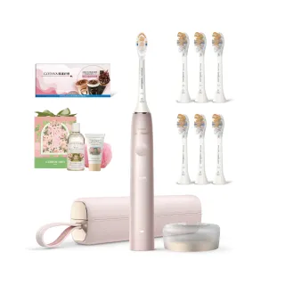 【Philips 飛利浦】官方直營 Sonicare頂級尊榮AI智能音波電動牙刷-HX9996/13 玫瑰金