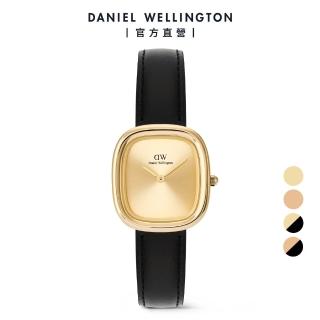 【Daniel Wellington】Margot 摩方黑金皮革手錶(多款可選)