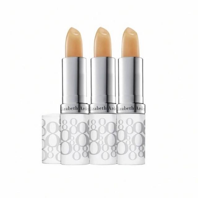 【伊麗莎白雅頓】官方直營 八小時潤采護唇團購3入組 Elizabeth Arden(護唇膏/防曬)