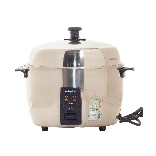 日象ZUSHIANG ZOER-TOP12H 日象 ZUSHIANG ZOER-TOP12H 電鍋,12人份大容量設計,適閤家庭使用。不鏽鋼內鍋耐用易清潔,銀色系外觀時尚現代。臺灣製造,尺寸345*300*275mm,重量約4kg,消耗功率500~600W,110V/60Hz。附1年保固及BSMI許可字號R63889,安全可靠,一機多用煮飯蒸煮超方便。