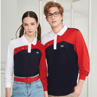 【Londa POLO】四角網眼女版長袖POLO衫(P257205紅)
