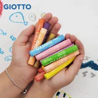 【GIOTTO】兒童粉蠟筆(24色)｜開學 繪畫 塗鴉筆 繪圖筆