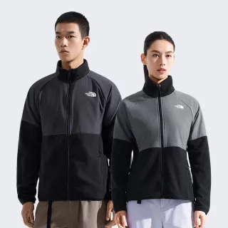 【The North Face 官方旗艦】北面男女款拼接色保暖抓絨外套(多款可選)