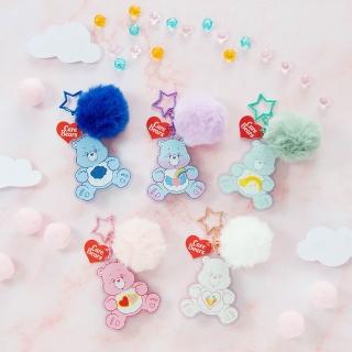 【Easycard 悠遊卡】代銷 Care Bears毛球造型悠遊卡(米白/藍/綠/藍綠/暈染)
