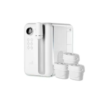 【美國OASIS】桌上型Curve瞬熱製冷UVC濾淨飲水機 送3芯(免安裝/半導體電子製冷/稀土厚膜加熱)