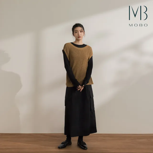 【MO-BO】大口袋好搭工裝長裙