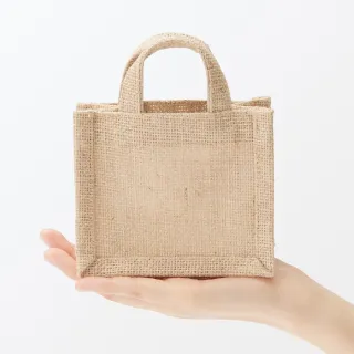 【MUJI 無印良品】迷你黃麻購物袋(原色)