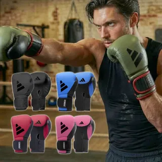 【adidas 愛迪達】COMBAT 50 高抗震透氣拳擊手套(拳擊 泰拳 格鬥 搏擊 拳套 健身 有氧)