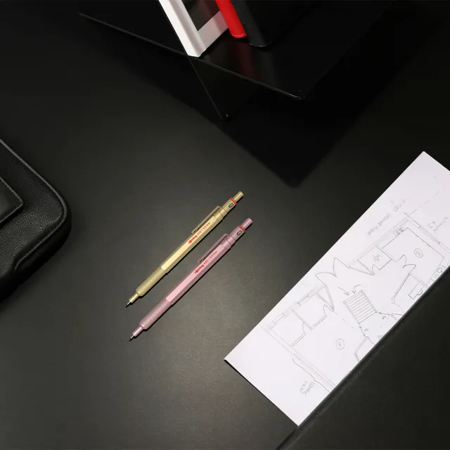 【rOtring】德國紅環rOtring 600型 製圖自動鉛筆 金色 0.5mm(rOtring 600)
