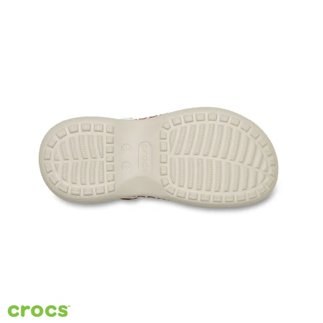 【Crocs】中性鞋 馬上顯高 經典堆堆洞洞鞋 Stacked Clog克駱格 白色/米色(213113-0PZ)