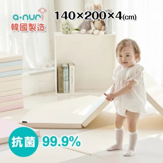 【ANURI】韓國 200x140cm 雙色雙面4折遊戲地墊 AFMI140200(買一送贈品七)