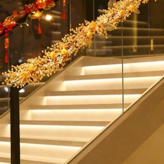 【DYT】新春藤條掛件 長1.5米 日進鬥金福藤(新年裝飾掛件/春節喜慶藤條/新春大門樓梯氛圍佈置)