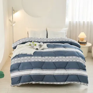 【Jindachi 金大器】韓系水立方加厚羽絲絨被-多款可選(雙人6x7尺)