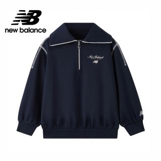 【NEW BALANCE】NB 童裝半開襟長袖衛衣 7ZF3306TNV 男童/女童 深藍色