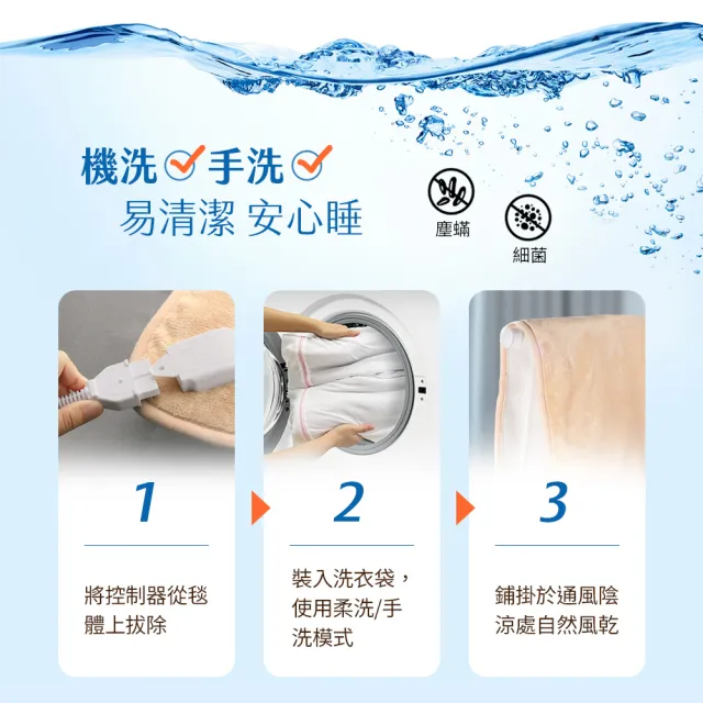 【SAMPO 聲寶】恆溫定時單人電熱毯(HY-JA06S)