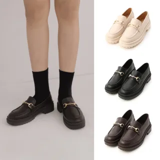 【D+AF】復刻經典．鬆糕底馬銜釦樂福鞋