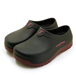 【GOODYEAR 固特異】女 防潑濺雙密度多功能輕便防水廚師鞋 餐飲業工作鞋 榮耀V3系列(黑酒紅 52910)