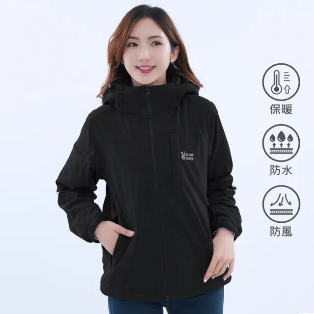 【遊遍天下】男女款防水防風刷毛保暖機能外套GJ21001(S-5L 大尺碼)