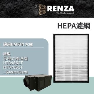 【RENZA】適用 DAIKIN 大金 HT046SCT HT070SCT HT046A HT046A1 吊隱式除濕機(HEPA濾網 濾芯 濾心)