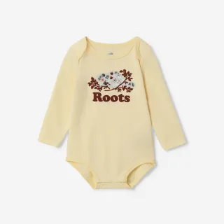 【Roots】Roots 嬰兒-WINTER WONDER 長袖包屁衣(奶油黃)