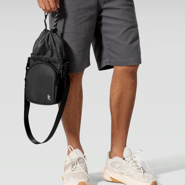 【tomtoc】Tomtoc 玩家首選 Switch 2 水桶包 曜石黑(斜肩包、水桶包、隨身包)