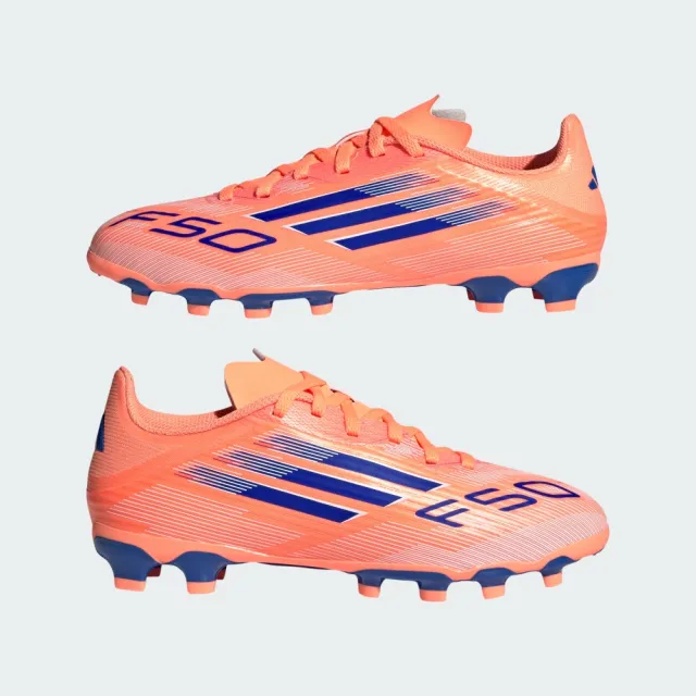 【adidas 愛迪達】F50 LEAGUE 足球鞋 運動鞋 童鞋 JH7751