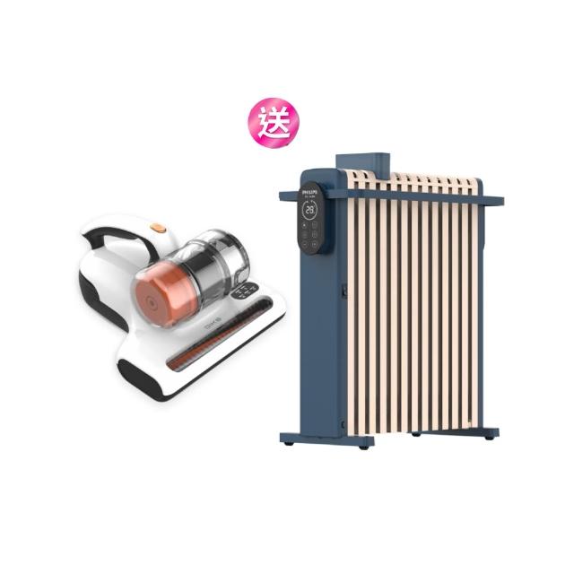 【DIKE】12Kpa UV暖風殺菌除蟎機+葉片電暖器(HCF300+AHR3124NYS)