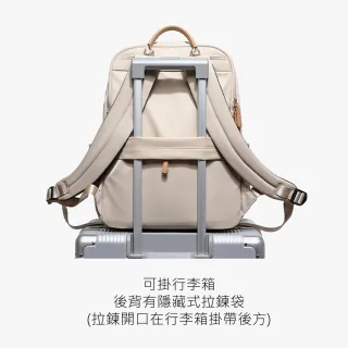 【MoodRiver】中款 優雅 後背包 氣質 電腦背包 書包 防潑水 女生包包 筆電後背包 旅行 背包