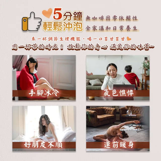 【蔘大王】靈芝桂圓茶包X6組（5gX10入/組）(長效期版 美麗月計畫 苦甘口感 順暢自在 無咖啡因茶包)