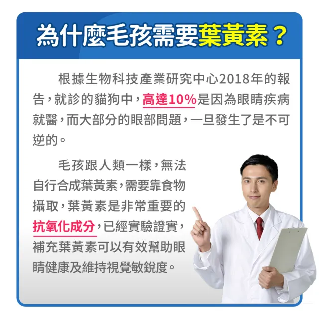 【毛孩時代】8合1游離型葉黃素x3盒(貓狗葉黃素/貓狗眼睛保健/寵物保健)