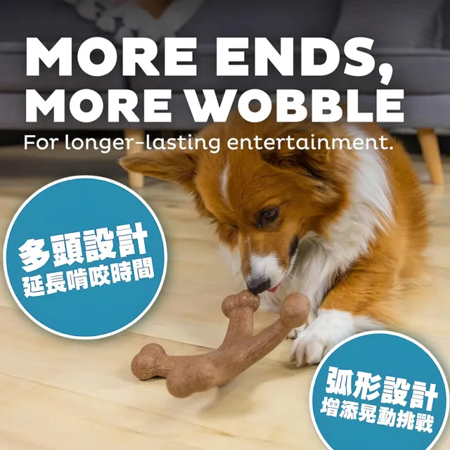 【Petstages】四角史迪克 寵物玩具 培根風味 中型犬大型犬適用 磨牙棒 潔牙 耐咬 狗玩具