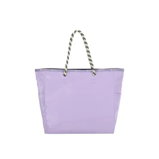 【Lesportsac】輕量材質 大型雙面托特包(1113 丁香紫/閃耀黑)
