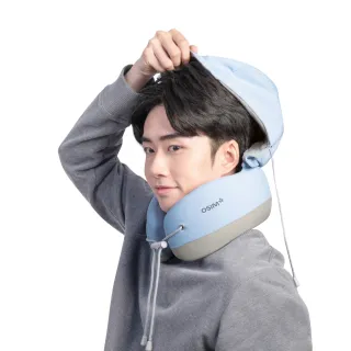 【OSIM】旅行按摩頸枕 OS-1253(頸枕 旅行頸枕 遮光帽 頸部按摩 肩頸按摩)