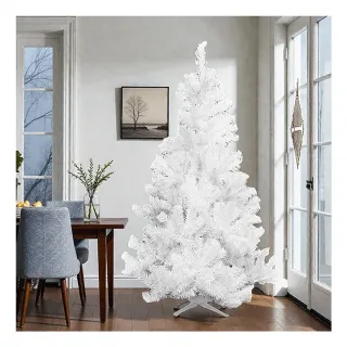 【摩達客】台灣製7呎/7尺210cm 豪華版夢幻白色聖誕樹+(+飾品組+100燈LED燈2串（附跳機控制器）/本島免運)