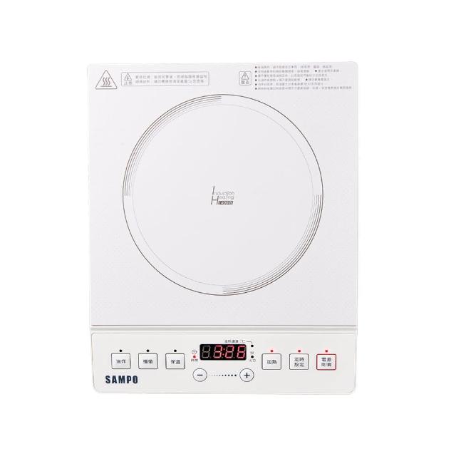  SAMPO聲寶 KM-VB14Q 電磁爐，白色系設計，適合現代廚房使用。產地中國，電壓110V、頻率60Hz，消耗功率1200W以上，提供高效加熱。產品重量僅2kg，電源線長1.3公尺，便於攜帶與操作。享有1年保固及BSMI許可字號T41A01，安全可靠，臺灣代理正品。 