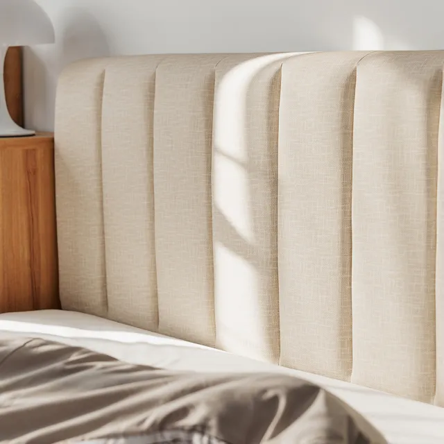 【完美主義】里昂貓抓實木雙人加大6尺床組-含床頭片(雙人加大6尺/床架組)
