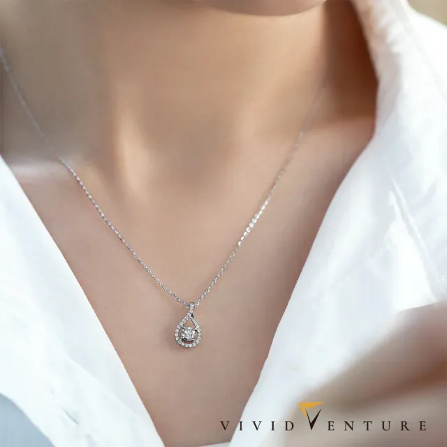 【Vividventure 亞帝芬奇】GIA 50分 DVS2 3VG 八心八箭 天然鑽石 真鑽 項鍊 優雅無限(14K金台+14K金鍊)