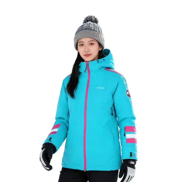 【St.Bonalt 聖伯納】時尚純色防風防水 保暖雪服外套 │女款 FW9007(雪衣 滑雪服 滑雪衣 滑雪裝備 耐磨)