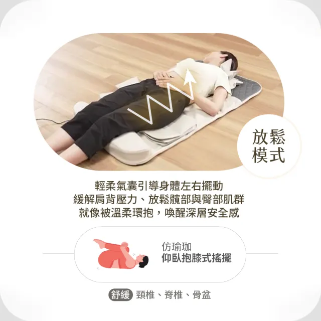 日本MediFeel 3D溫感氣囊拉筋按摩墊-22顆氣囊/職人整復/肩頸腰臀放鬆/躺著按/長輩送禮推薦(RM01)