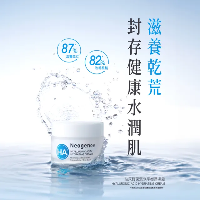 【Neogence 霓淨思】玻尿酸保濕水平衡潤澤霜50ml(3入)