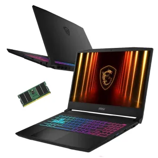 升級32G★【MSI 微星】15.6吋i9-14900HX RTX5060電競筆電(Katana 15 HX/16G/1T SSD/W11/B14WFK-427TW)