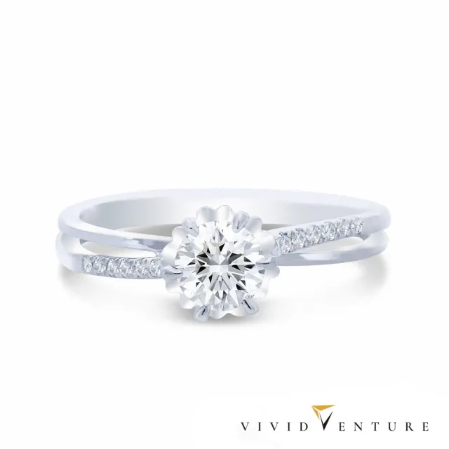 【Vividventure 亞帝芬奇】鉑金 GIA 30分 DIF 3EX 八心八箭 無螢光 天然鑽石 真鑽 戒指 無瑕的愛(全美無瑕)