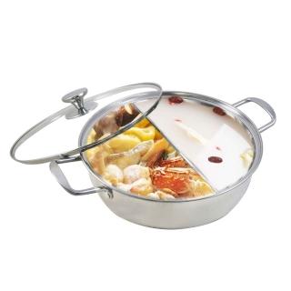 【ZHENG NIU 正牛】頂級316不鏽鋼鴛鴦火鍋32cm(火鍋季/團圓/316)