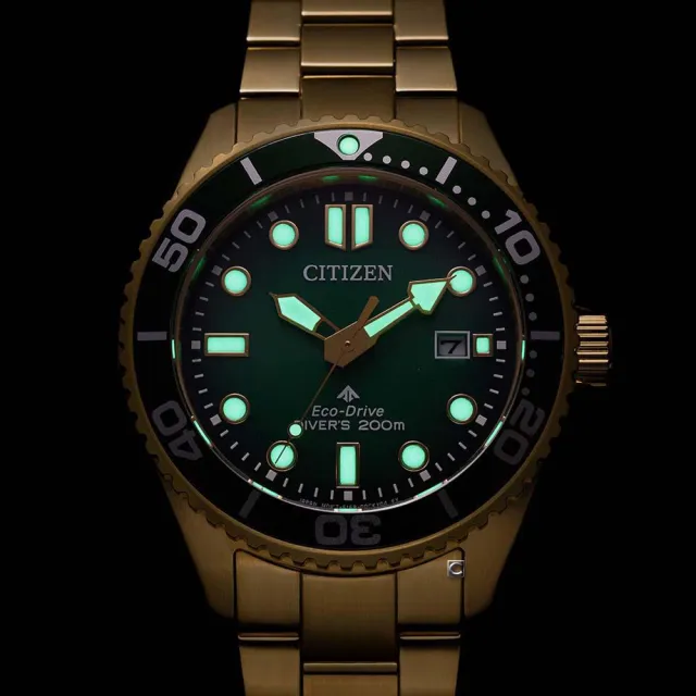 【CITIZEN 星辰】PROMASTER 200米光動能潛水錶-40.6mm綠(BN0262-59W)
