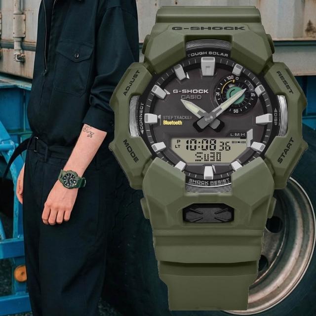【CASIO 卡西歐】G-SHOCK 藍牙連線 太陽能 雙顯腕錶 618 週年慶 畢業禮物(GA-B010-3A)