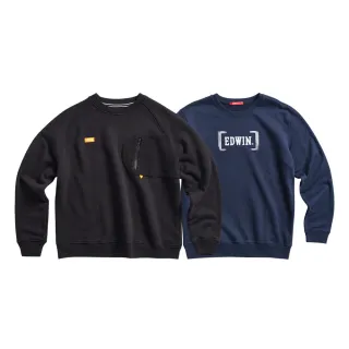 【EDWIN】男裝 精選LOGO厚長袖T恤(共4款)