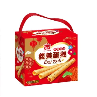 【義美】蛋捲禮盒-手提吉利款x2