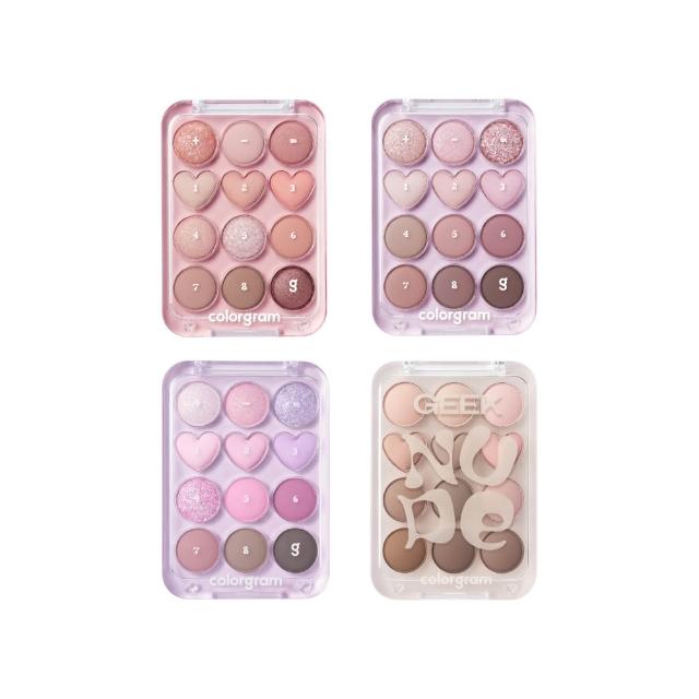 【colorgram】可麗格朗 官方直營 彩色計算機12色眼彩盤(12格全功能眼彩公式盤/多款可選)